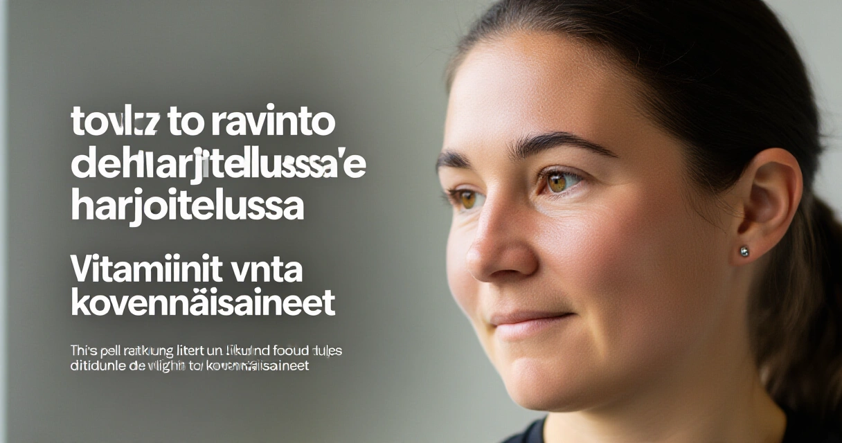 Vitamiinit ja kivennäisaineet