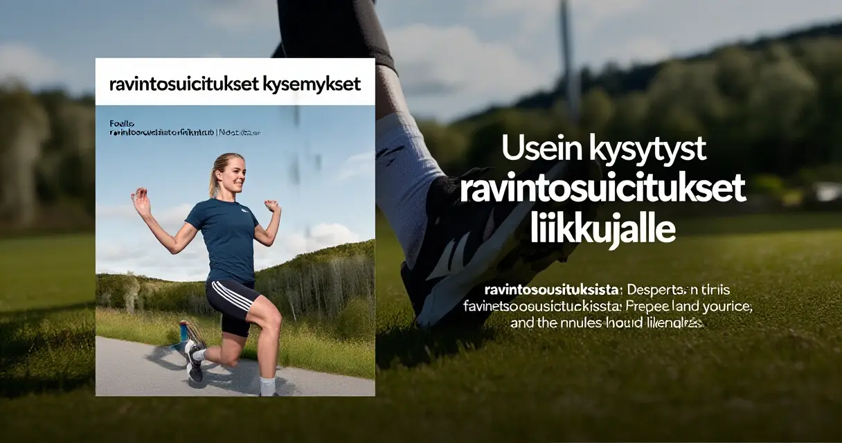 Usein kysytyt kysymykset ravintosuosituksista